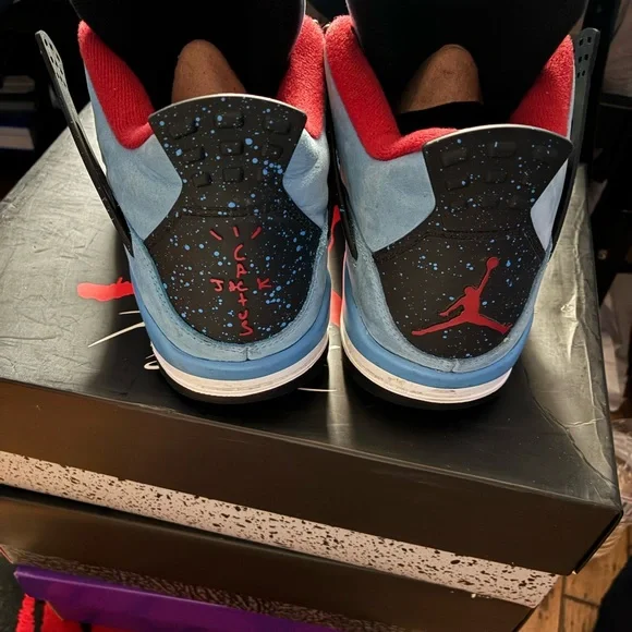 Travis Scott Blue and Red Men's Shoes
